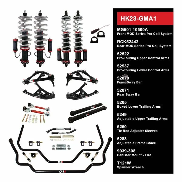 Best Sale π₯ QA1 HANDLING KIT 2.0 - LEVEL 3 - GM A-BODY; 64-67 GM A-BODY - W/ SHOCKS HK23-GMA1 β 1 Best Sale π₯ QA1 HANDLING KIT 2.0 - LEVEL 3 - GM A-BODY; 64-67 GM A-BODY - W/ SHOCKS HK23-GMA1 β